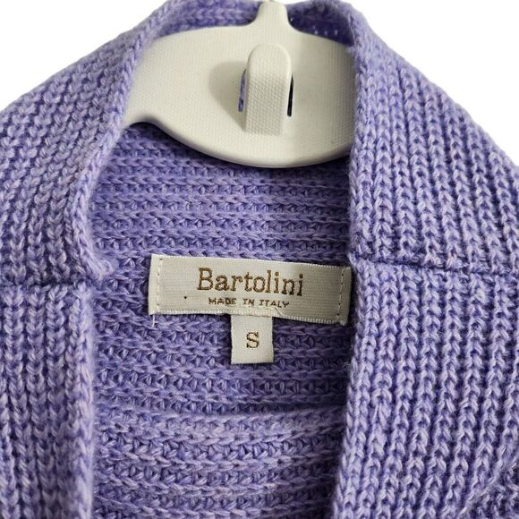 Bartolini Sweater Womens Small Purple Wool Cashmere Blend Mock Neck Italy - Picture 4 of 9